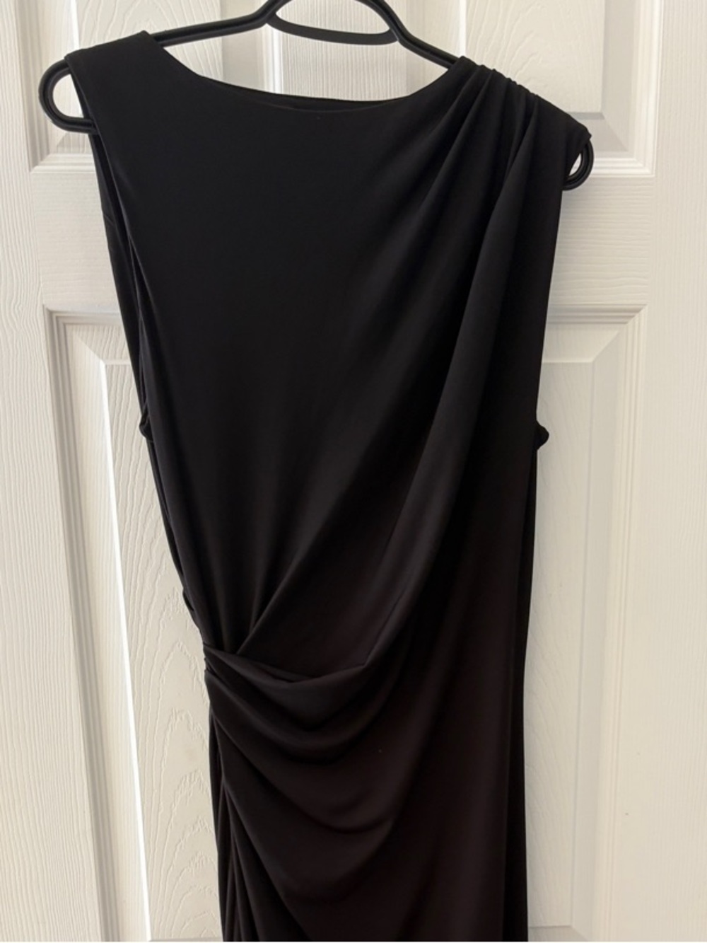 Sam Edelman Black Draped One-Shoulder Formal Dress